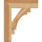 Ekena Millwork Merced Block Rough Sawn Bracket, Western Red Cedar, 4"W x 18"D x 22"H BKT04X18X22MRC05RWR - alternate 3